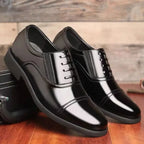 Social Shoe for Men Black Dress Shoes Man Business Spring Autumn Gentleman Elegant and Classic Legitimate Leather Suit Official