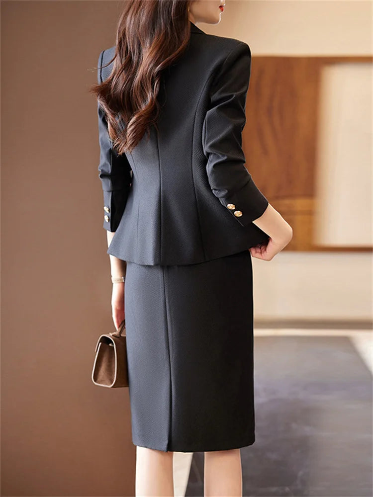 Yitimuceng Solid Suits Set Women 2026 New Fashion Office Ladies Single Button Loose Blazers Slim Elegant Sleeveless Dress Suits