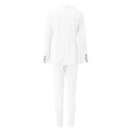 Women Two Pieces Pant Sets Formal Business Double Breasted Blazers Jacket Pants 2 Piece Set Elegant Ladies Suits Office Lady
