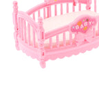 1:12 Dollhouse Miniature Mini Baby Bed Cradle Nursery Room Furniture Decoration Accessories Model Kids Toys Gift