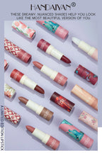 HANDAIYAN 8 Colors Velvet Nude Lipstick Sexy Red Pigments Makeup Matte Lip Stick Long Lasting Waterproof Professional Cosmetics