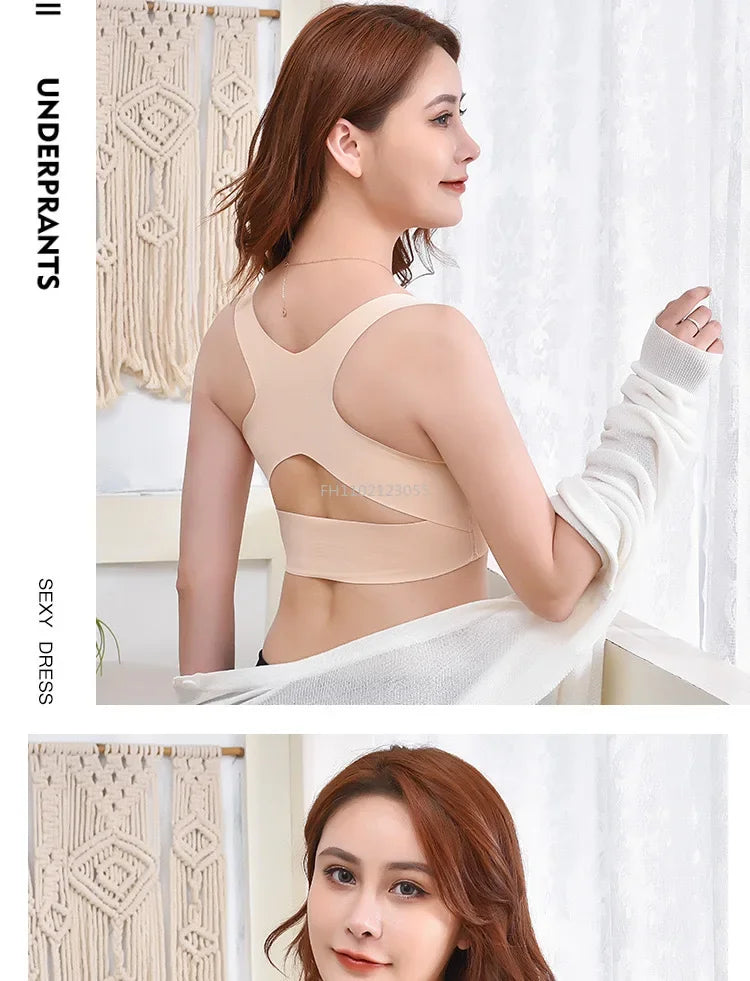Posture Correction Bras Underwear Women Prevent Hunchback Bra Push Up Brassiere Shockproof Sports Fitness Vest Lingerie Tank