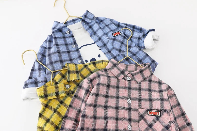 Baby Boy Clothes 0-5 Years Old Spring And Autumn Cotton Suit Boy Letter Plaid Hooded Shirt + Pants Baby Boy Two-Piece Suit