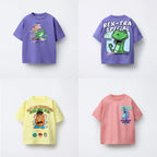 1-7 Age Disney Cartoon T-shirt 2026 Summer New Kids Clothing Short Sleeve Tops Tees Fashion Casual O-neck Pullover Tshirts