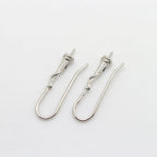 (1941) 20MM 24K Gold Color Plated Carved Earring Hook Jewerly Making Diy Jewelry Findings Accessories