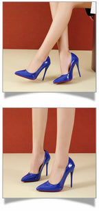 2025 Fashion High Heels 35-45 Plus Size Women Shoes 12cm Thin Stiletto Banquet Wedding Shoes Sexy Pointed Toe Ladies Party Shoes