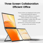 16 Inch 2.5K Dual Screen Portable Monitor 2560*1600P 16:10 100%sRGB With 360° Flip External Screen For PC Laptop Mac Phone PS4/5