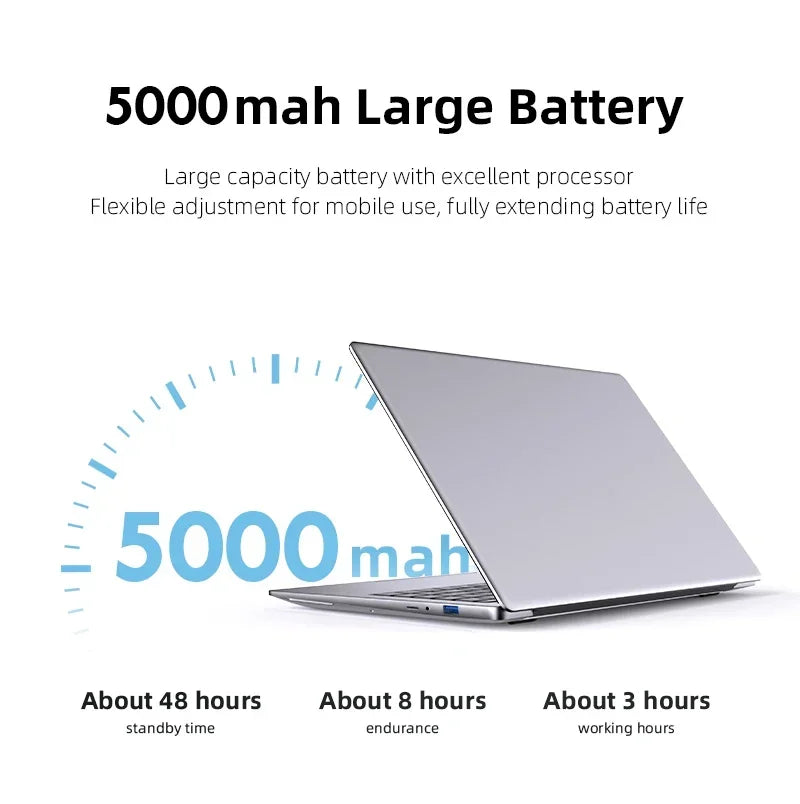 NEW Arrival Intel Core i7-8650U Slim Laptop 14.1 Inch Windows 11 Pro 12GB RAM 512GB 1TB SSD Office Study Computer PC Notebook