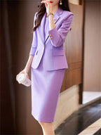 Yitimuceng Solid Suits Set Women 2026 New Fashion Office Ladies Single Button Loose Blazers Slim Elegant Sleeveless Dress Suits