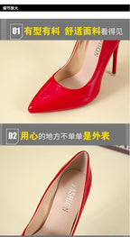 2025 Fashion High Heels 35-45 Plus Size Women Shoes 12cm Thin Stiletto Banquet Wedding Shoes Sexy Pointed Toe Ladies Party Shoes