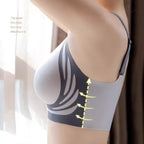 Plus Size Super Gather Push Up Bras Women Soft Support Seamless Underwear Female Full Cup Lift-Up Bras Wireless Soft Sleepwear