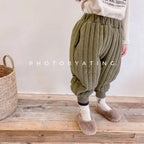 Children's Clothing From 2 To 7 Years Winter Kids Warm Cotton-Padded Trousers Baby Girls Thick Pants Toddler Boys Wear Clothes