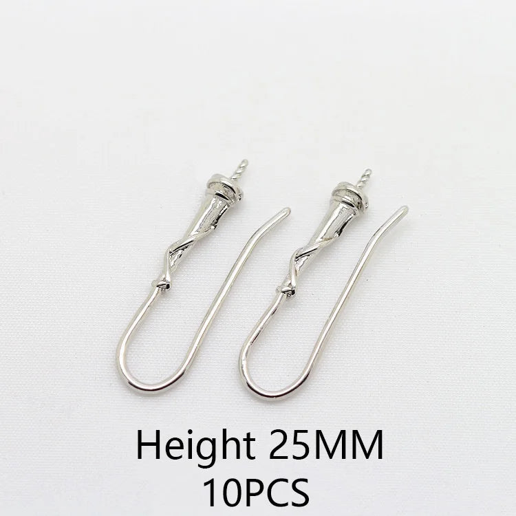 (1941) 20MM 24K Gold Color Plated Carved Earring Hook Jewerly Making Diy Jewelry Findings Accessories