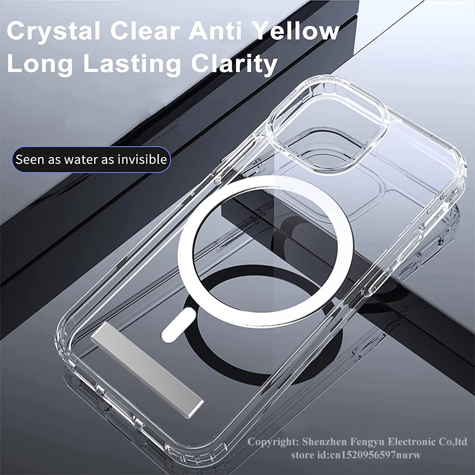 Magnetic Stand Phone Case for iPhone 17 16 15 14 Pro Max Plus 12 13 Mini 11 Mobile Cases with Kickstand Shockproof  Back Cover