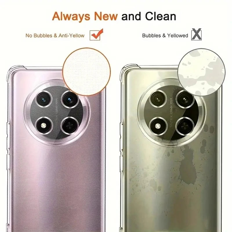 Thick Shockproof Silicone Phone Case For Honor 90 200 Smart 400 Lite Magic 5 6 7 Pro Magic5 Magic6 Magic7 Protection Clear Cover