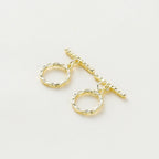 2-6Sets 14K/18K Gold Plated Brass OT Clasp Toggle Clasps Connector for DIY Bracelet Necklace Jewelry Making Findings Accessories