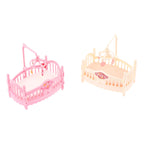 1:12 Dollhouse Miniature Mini Baby Bed Cradle Nursery Room Furniture Decoration Accessories Model Kids Toys Gift
