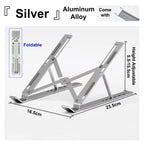 Adjustable Laptop Stand Aluminum Alloy Desktop Holder Foldable Portable Bracket for Macbook Air Pro  Notebook Tablet Pad Cooling