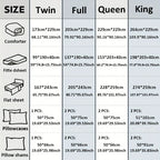 chadly 5/7pcs Quilts Luxurious Checkered Comforter, Soft Microfiber, Breathable, Easy Care for All Seasons, Bedding Set