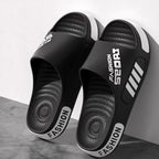 Big Size 48-49 Men Slippers Summer Flat Sole Home Slippers For Women Man Open Toe Trend Slides Couple Light Beach Shoes Sandals