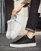 Classic Men Platform Leather Shoes Loafers Designer Trend Brand Man Flat Casual Shoes Fashion Zip Sneakers Shoes Men Mocciasins