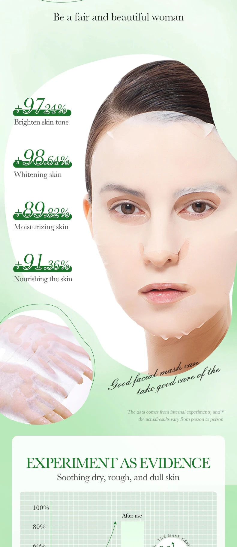 10pcs SADOER Fruit Floral Fragrance Face Mask Moisturizing Anti Wrinkle Hydrating Chamomile Blueberry Facial Masks Skin Care