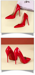 2025 Fashion High Heels 35-45 Plus Size Women Shoes 12cm Thin Stiletto Banquet Wedding Shoes Sexy Pointed Toe Ladies Party Shoes