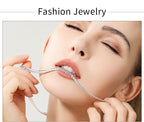 18K Gold/Silver Color 6mm Full Sideways Necklace 8/18/20/24 Inch Chain For Woman Men Fashion Wedding Engagement Jewelry