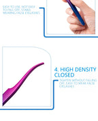 1Pc Lash Tweezers Eyelash Extensions Makeup Tools Stainless Steel Eyebrow Eyelash Tweezers Professional Lash Applicator Tool