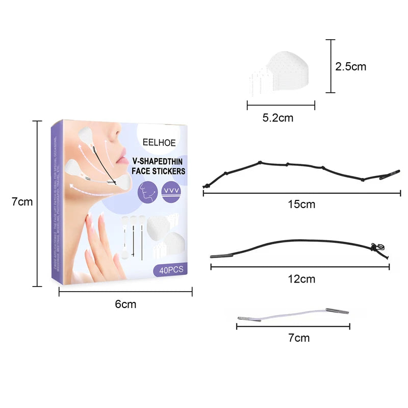 Face Lift Tape Invisible High Elasticity V-shape Lift Sticker Patch For Lifting Tighten Face Neck Chin Eye Facial Skin Care Tool
