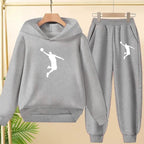 Children's Sportswear,playing Clothes, Hooded Sweatshirts and Long Pants Are Suitable for Boys and Girls Aged3to13.Charming Sets