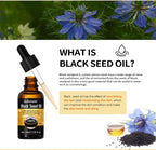 30ml Natural Black Seed Oil Serum Improve Dry&Frizzy Nourish And Repair Damaged Hair Essential Massage Oil Smooth Hair Skin Care