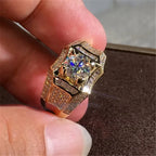 14K Gold 3 Carats Diamond Ring for Men Rock 14k Gold Jewelry Anillo Esmaltado Silver 925 Jewelry Bague Diamant Bizuteria Rings