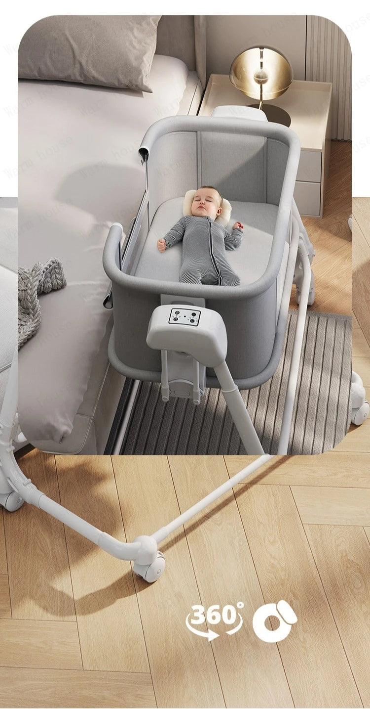 Portable Child Beds Multifunctional Children Folding Newborn Baby Cribs Child Beds Luxury Baby Bassinet Bedside Crib