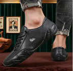 Shoes for Man Fashion Brand Loafers Soft Soled Comfortable Casual Walking Shoes Non Slip Khaki Work Mens Shoe Zapatillas Hombre