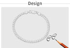 18K Gold/Silver Color 6mm Full Sideways Necklace 8/18/20/24 Inch Chain For Woman Men Fashion Wedding Engagement Jewelry