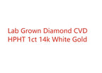Solid 14k White Gold CVD HPHT Lab Grown Diamond Bezel Setting Fashion Pendant Necklace Wedding Necklace For Woman NO IGI