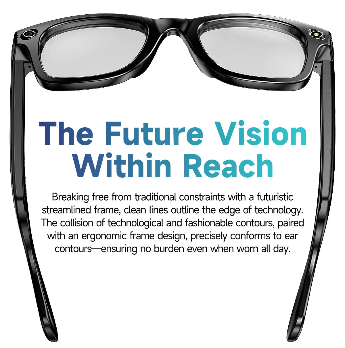 Smart AI Translation Smart Glasses Take Photos Recognizing Objects 4K Camera Bluetooth Music Call Intelligent Recording Glasses