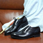 Men Dress Shoes High Quality Italian Elegant Round Toe Lace Up Shoes for Man Wedding Social Oxford dress Shoes