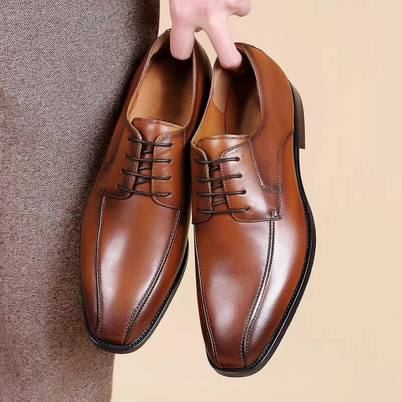 Luxury Designer Italian Style Autumn Polished Elegant Social Shoes Men Business Formal Casual Flat Shoes Men Party Wedding Shoe