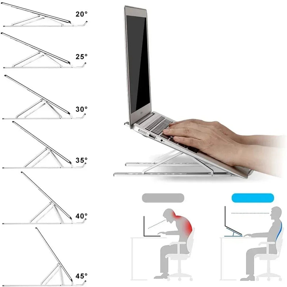 Laptop Stand Ergonomic Adjustable Stand AIDS Computer Cooling Performance Efficient Multi-angle Adjustment Tablet Available