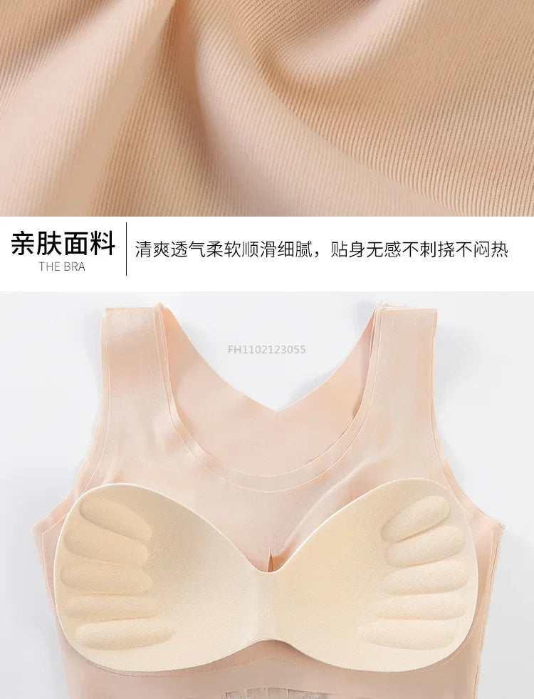 Posture Correction Bras Underwear Women Prevent Hunchback Bra Push Up Brassiere Shockproof Sports Fitness Vest Lingerie Tank
