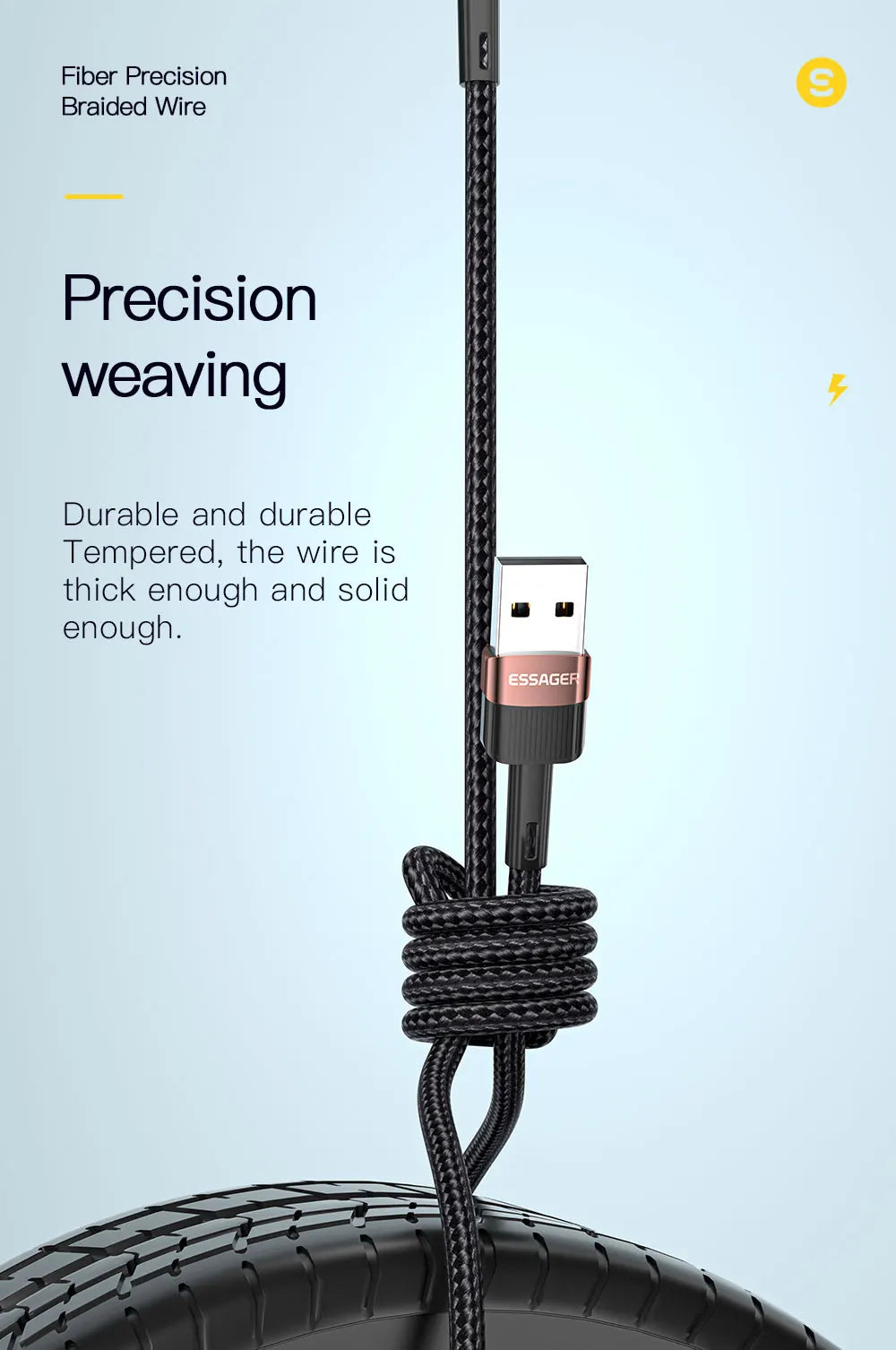 Essager Fast Charging For iPhone Usb Cable 11 12 13 Pro Max Mini Xs Xr X SE 8 7 6 Plus 6s 5 5s 2.4A Wire For iPhone Charger Cord