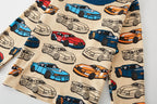 Children's clothes 100% Cotton Pajama Set for boys,  fully printed Cartoon car  Children's sleepwear Set for 1-8 Years