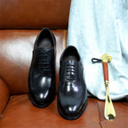 Men Dress Shoes High Quality Italian Elegant Round Toe Lace Up Shoes for Man Wedding Social Oxford dress Shoes