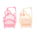 1:12 Dollhouse Miniature Mini Baby Bed Cradle Nursery Room Furniture Decoration Accessories Model Kids Toys Gift