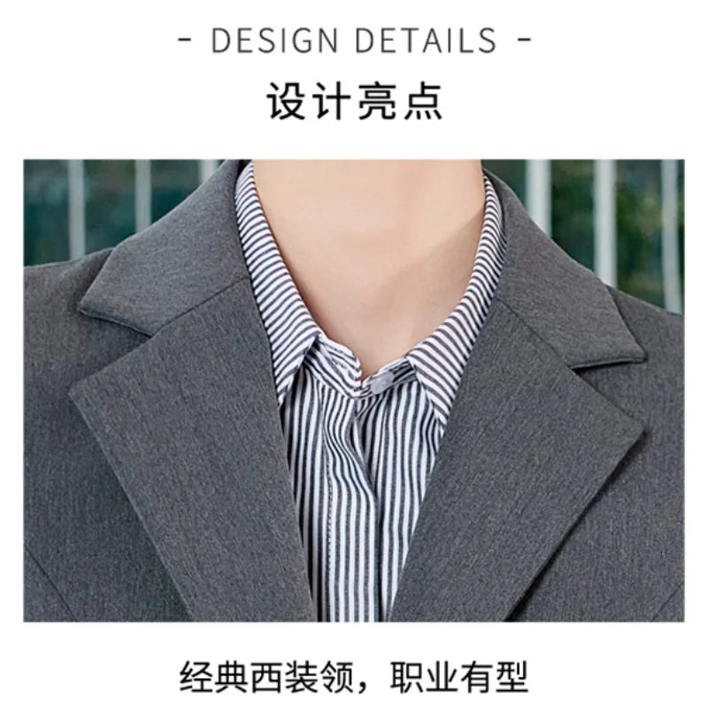 AIyssa Fashionable professional women's clothing, high-quality two-piece suit jacket + skirt. Sophisticated and elegant