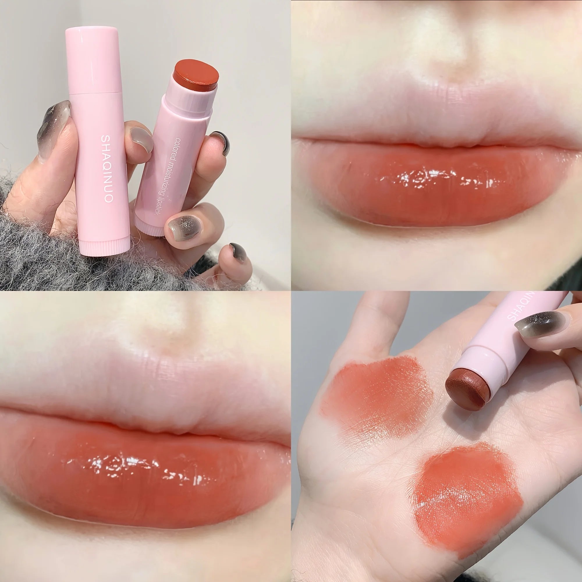 3pcs Moisturizing Lipstick Set Hydrating Tinted Lip Balm Soft And Tender Lip Dryness Improvement Plumping And Smooth Variety