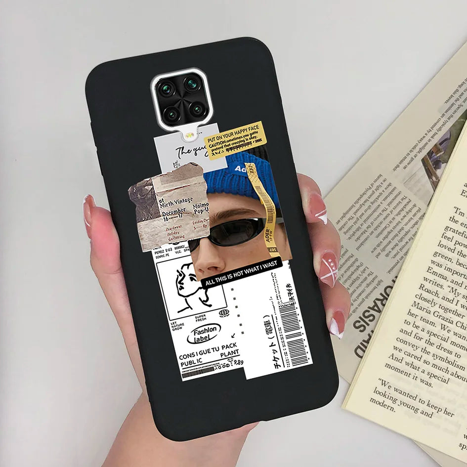 For Xiaomi Redmi Note 9 Pro Max Phone Case Matte Cute Girl Avocado Soft Silicone Cover For Xiaomi Redmi Note 9 Pro Max 9S Bumper