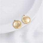 Titanium Steel Vacuum Plated 14K Real Gold Stars Moon Sun Circular Plate Charms Pendant DIY Jewelry Pendant